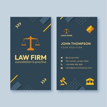 Lawyer business cards