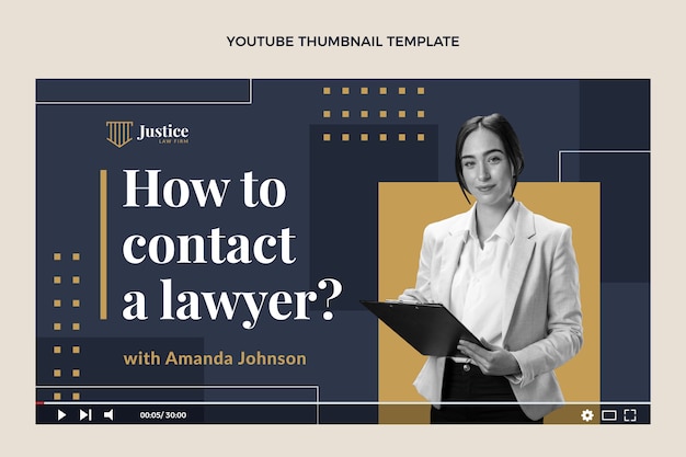 Flat design law firm youtube thumbnail