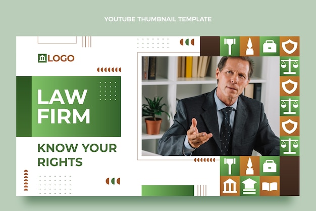 Flat design law firm youtube thumbnail