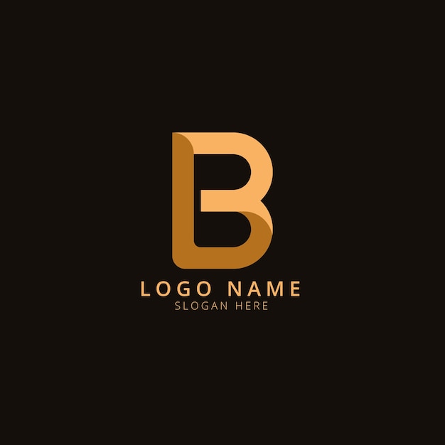 Flat design lb monogram logo