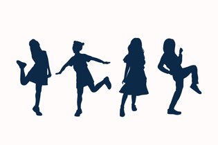 children's silhouettes