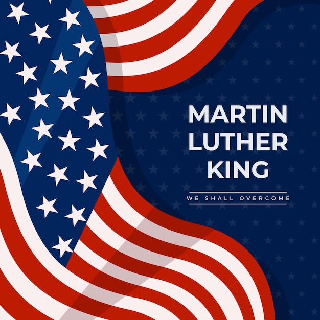 Free Vector flat design martin luther king day