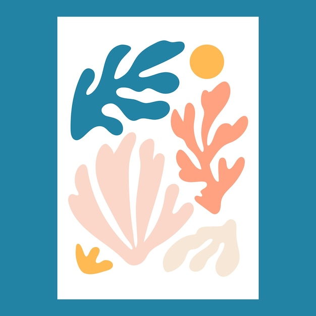 Free Vector flat design matisse style illustration