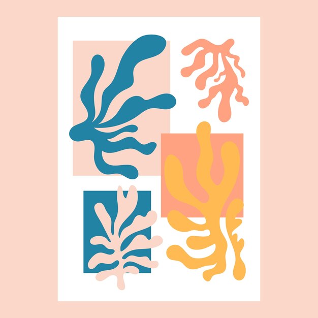 Flat design matisse style illustration