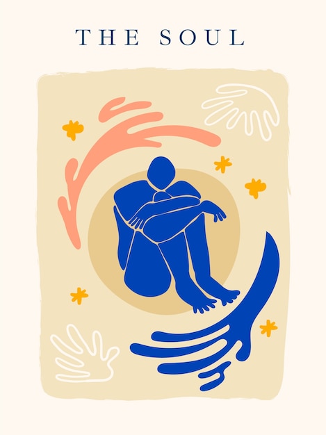 Flat design matisse style illustration