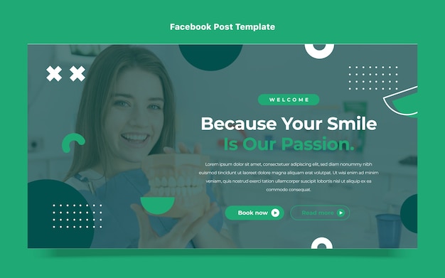 Free Vector flat design medical  facebook post