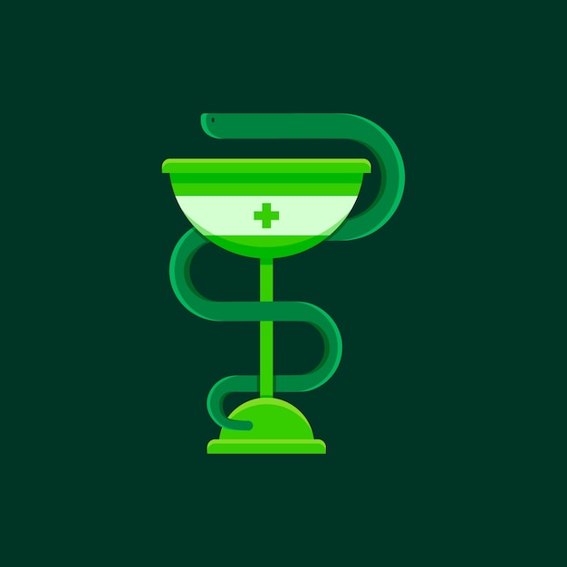 Free Vector flat design medical and pharmacy symbol