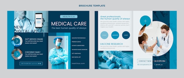 Flat design medical