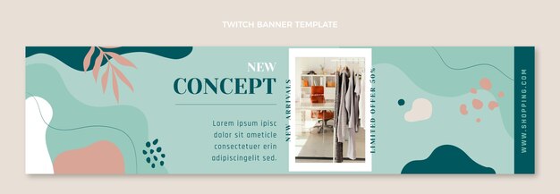 Flat design minimal boutique template