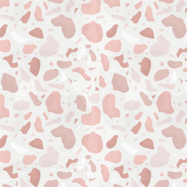 Flat design monochromatic terrazzo pattern