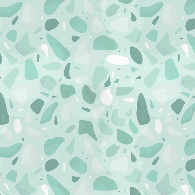 Flat design monochromatic terrazzo pattern