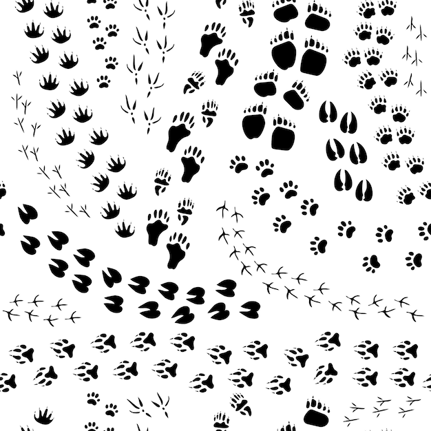 Free Vector flat design monochrome seamless pattern 