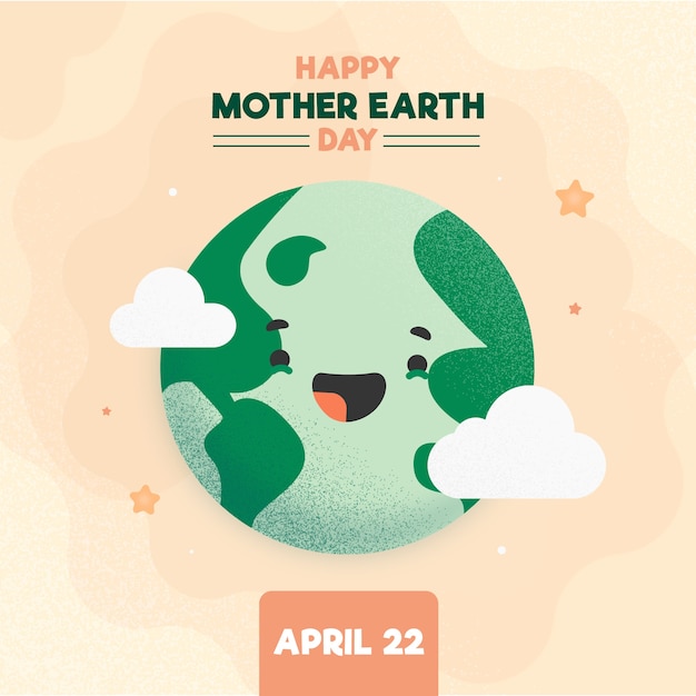 Free vector flat design mother earth day event design