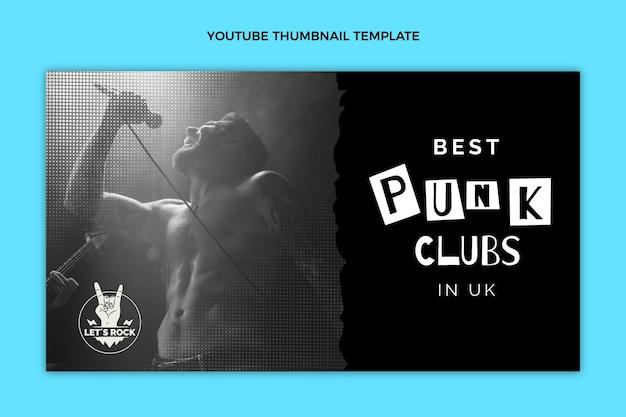 Flat design of music festival youtube thumbnail