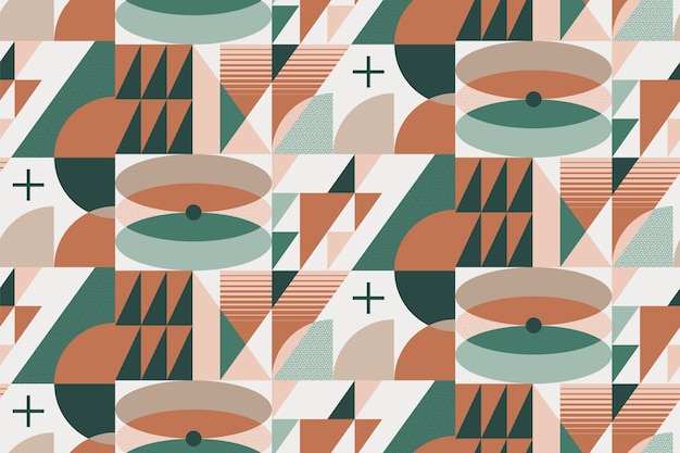 Free vector flat design muted colors pattern illustration