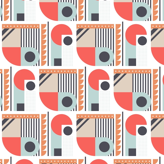 Free Vector flat design muted colors pattern illustration