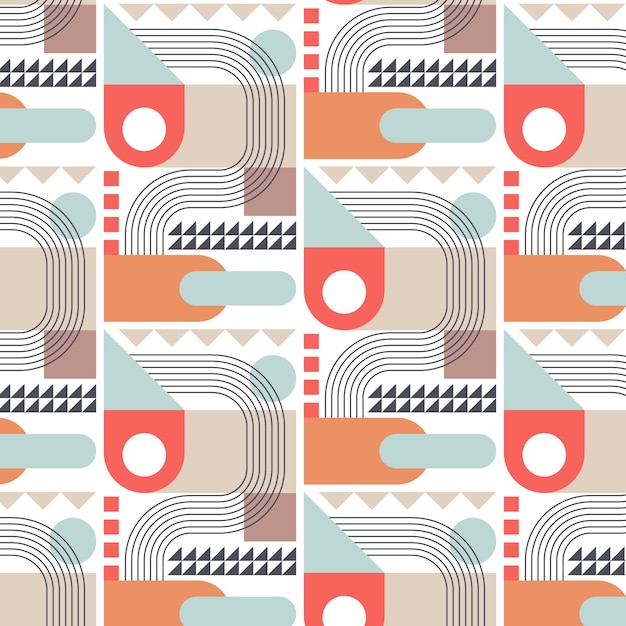 Free Vector flat design muted colors pattern illustration