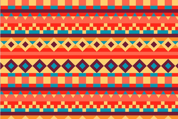 Free Vector flat design native american pattern