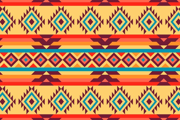 Flat design native american pattern