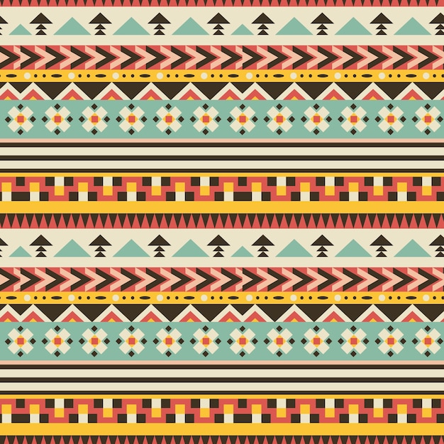 Free vector flat design native american pattern