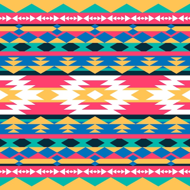 Flat design native american pattern