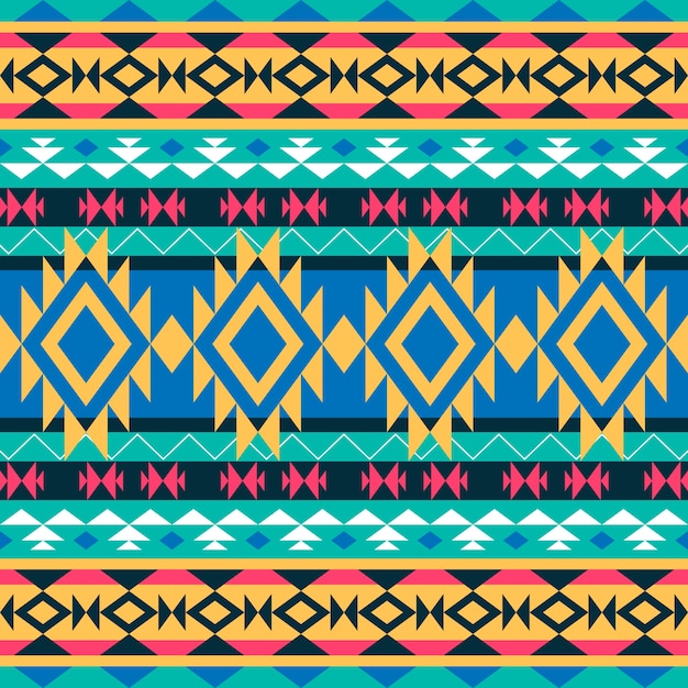 Free Vector flat design native american pattern