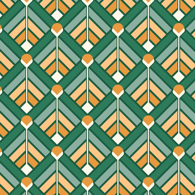 Free Vector flat design nordic pattern design