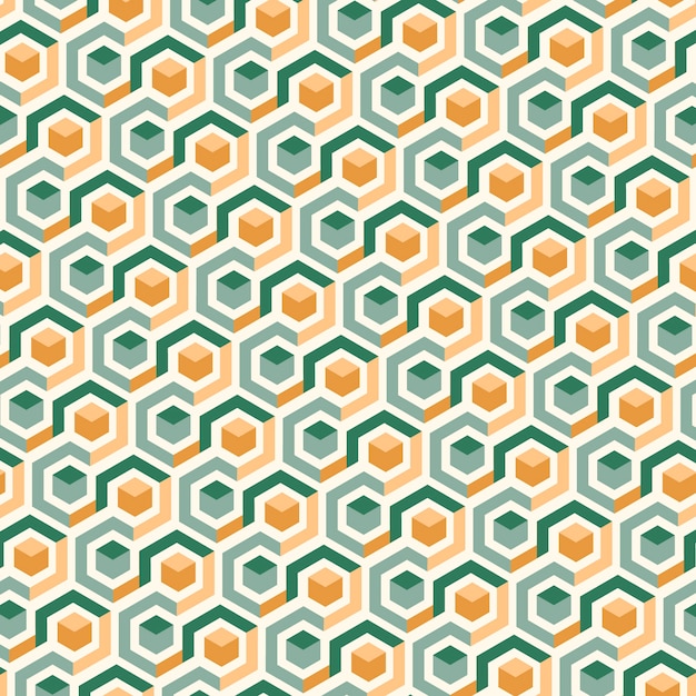 Flat design nordic pattern design