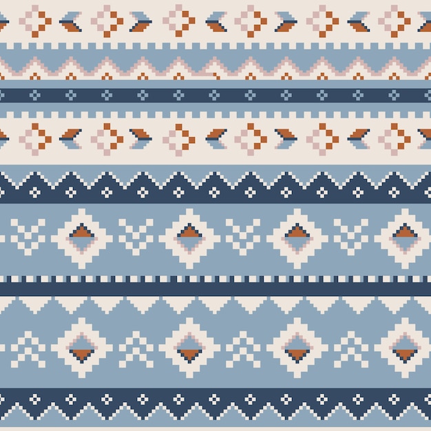 Free Vector flat design nordic pattern illustration