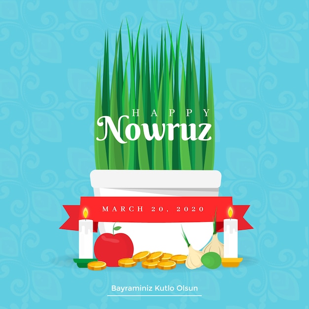 Free Vector flat design nowruz concept