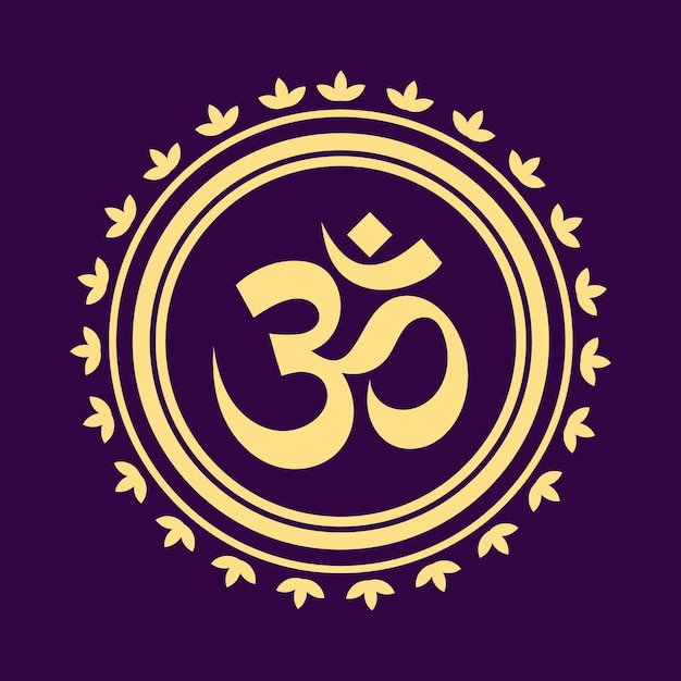 Free Vector flat design of om symbol