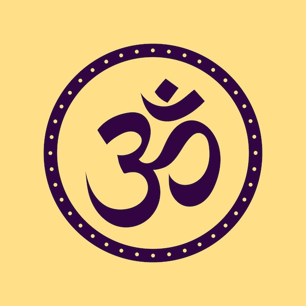 Free Vector flat design of om symbol