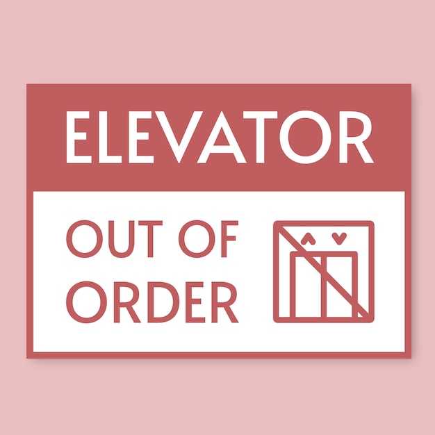 Flat design order sign template design