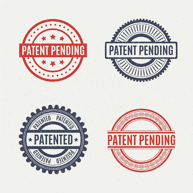 Flat design patented stamp collection