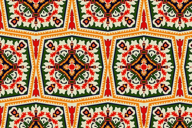 Free Vector flat design persian carpet pattern