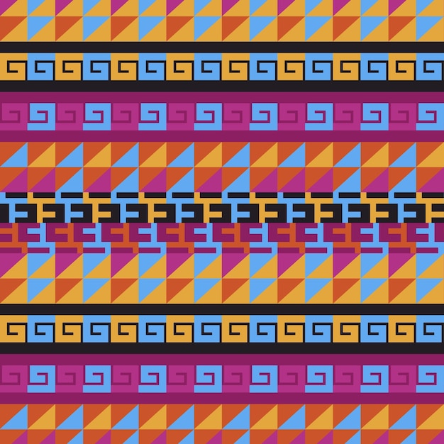 Free vector flat design peruvian pattern