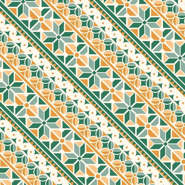 Flat design peruvian pattern