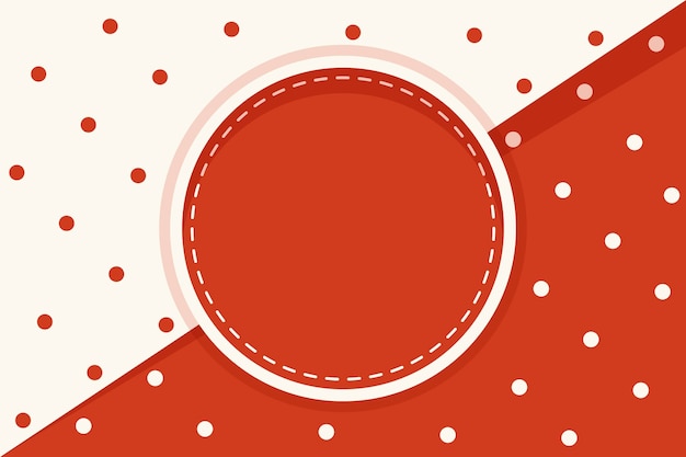 Flat design polka dot background