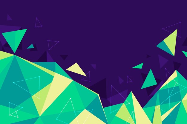 Flat design polygonal background