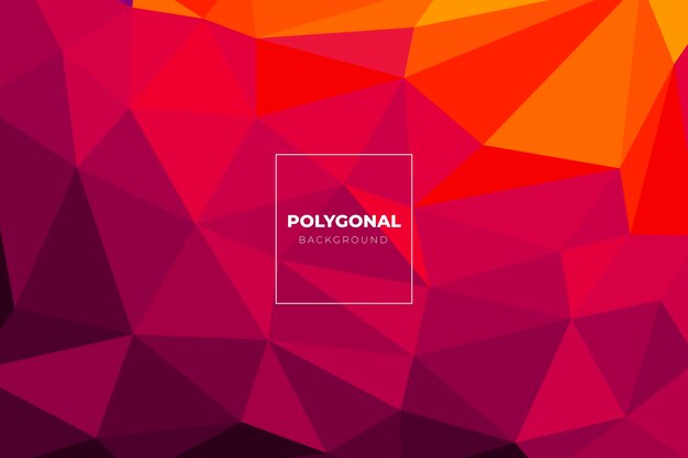 Flat design polygonal background