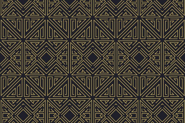 Flat design premium art deco pattern