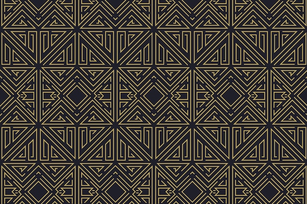 Flat design premium art deco pattern