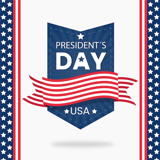 Flat design presidents day celebration concept