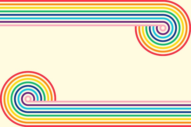 Free vector flat design rainbow background