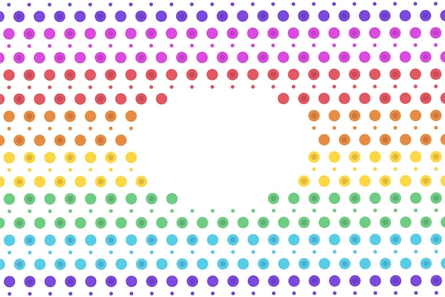 Free Vector flat design rainbow background