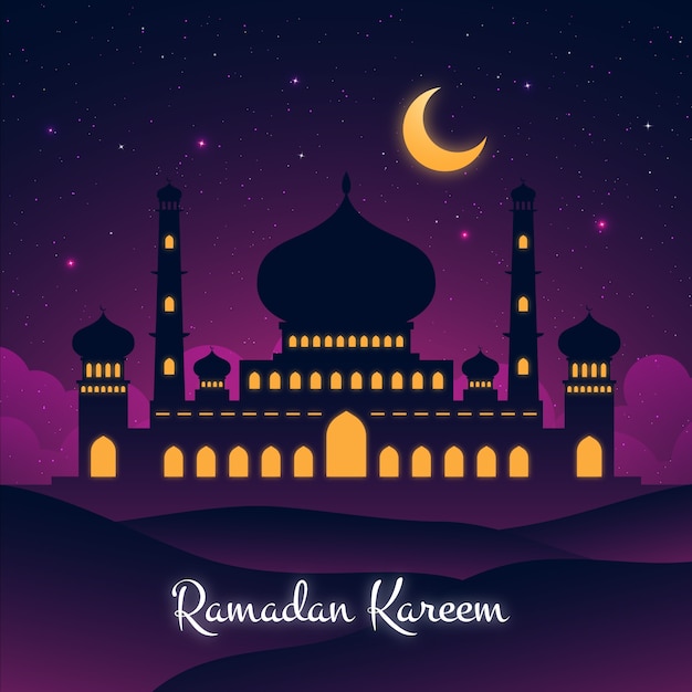 Free Vector flat design ramadan concept