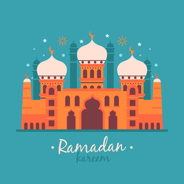 Free Vector flat design ramadan concept