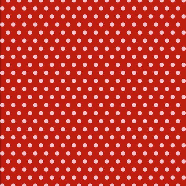 Flat design red polka dot background