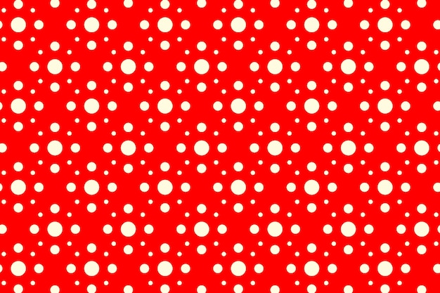 Flat design red polka dot background