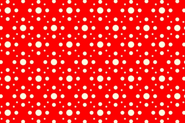 Flat design red polka dot background